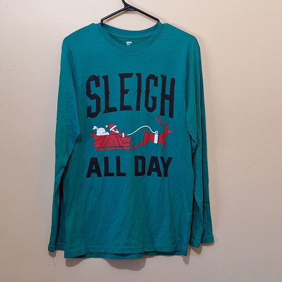 Sleigh All Day Long Sleeve Christmas Shirt - Picture 1 of 5